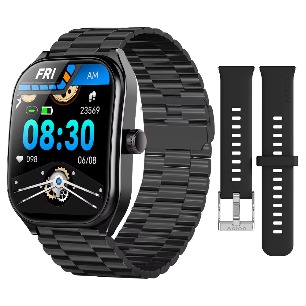 2.01" Curved Screen Smartwatch Men Call Sports Waterproof Wrist Watches Fitness Bracelet Women Watch Clock Smart Watch